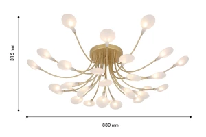 Второе фото. Люстра потолочная LED Skein