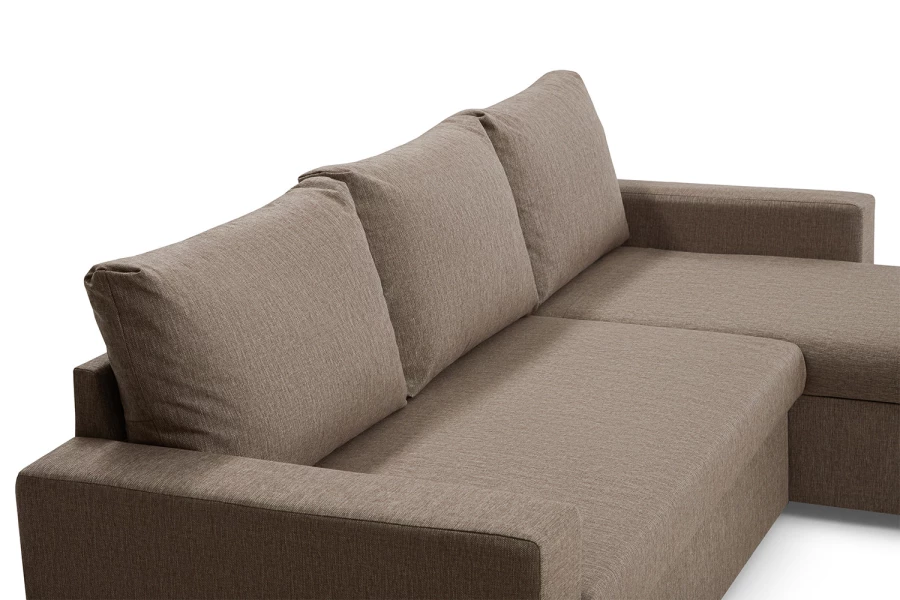 Угловой диван-кровать - аналог IKEA VILASUND, 235х90х155 см, бежевый (изображение №8)