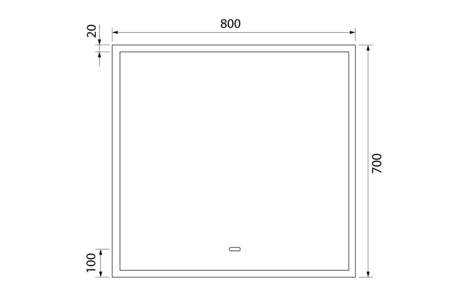 Зеркало с подсветкой IDDIS Slide (изображение №11)