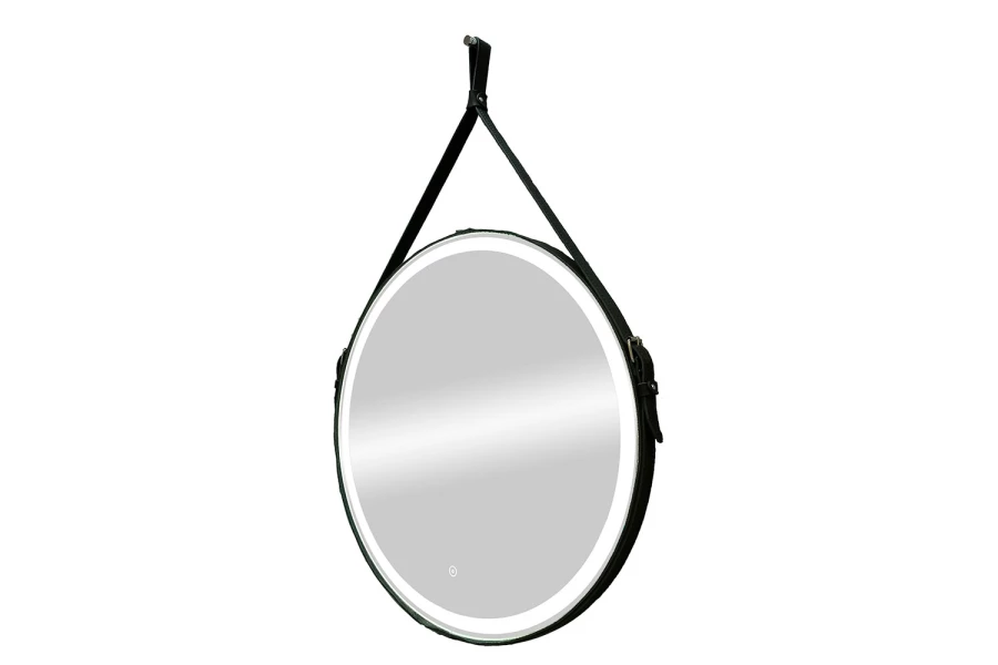 Зеркало на ремне Accent Black Led 65х65 см (изображение №1)