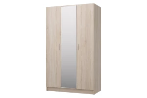 Шкаф 3-дверный с зеркалом Лофт 120х202х57