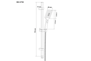 Второе фото. Душевой гарнитур BOND Cube