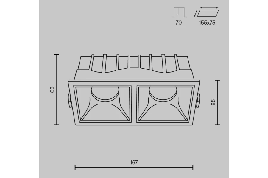 Светильник встраиваемый Downlight Alfa (изображение №12)