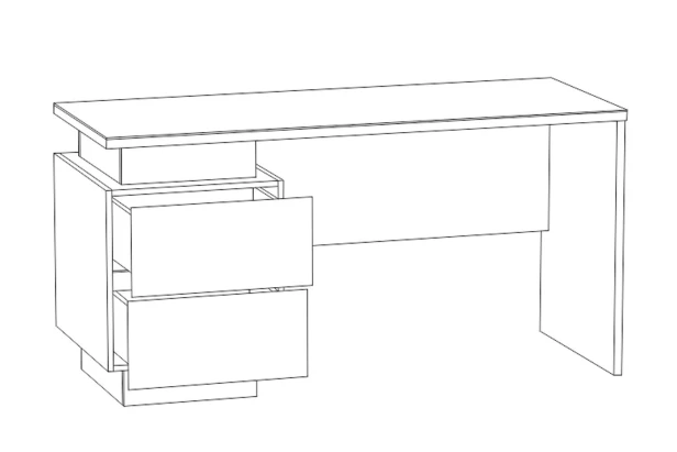 Стол с двумя ящиками Кварт MD 768 (изображение №22)