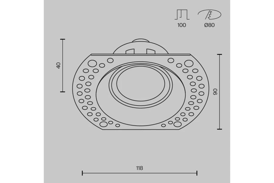 Светильник встраиваемый Downlight Dot (изображение №13)