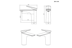 Второе фото. Смеситель для раковины Cube