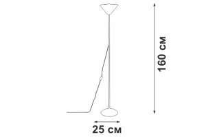 Второе фото. Светильник напольный V2841-0/1P