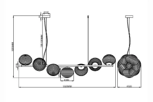 Второе фото. Светильник подвесной MAYTONI Modern Reels