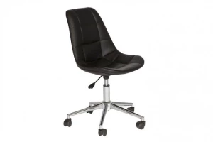 Кресло вращающееся - IKEA HOFF CHARM, 49х82,5(92,5)х55см, черный, ХОФФ ЧАРМ ИКЕА