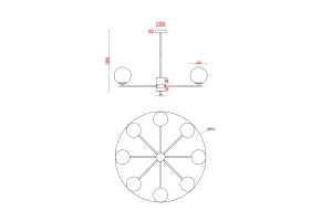 Второе фото. Светильник подвесной FREYA Modern