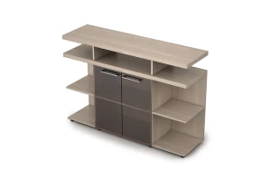 Шкаф низкий со стеклом Taim-Max