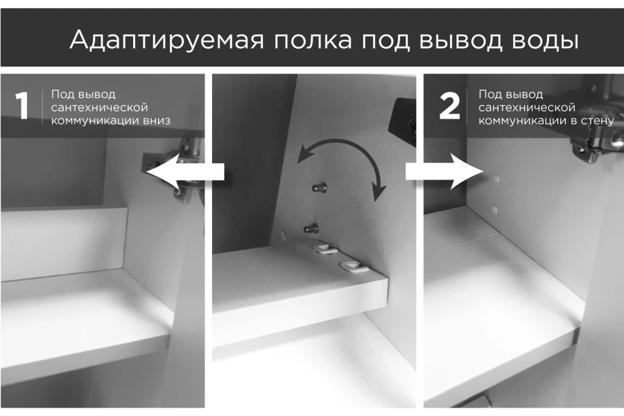 Тумба с раковиной 1Marka Stretto (изображение №6)