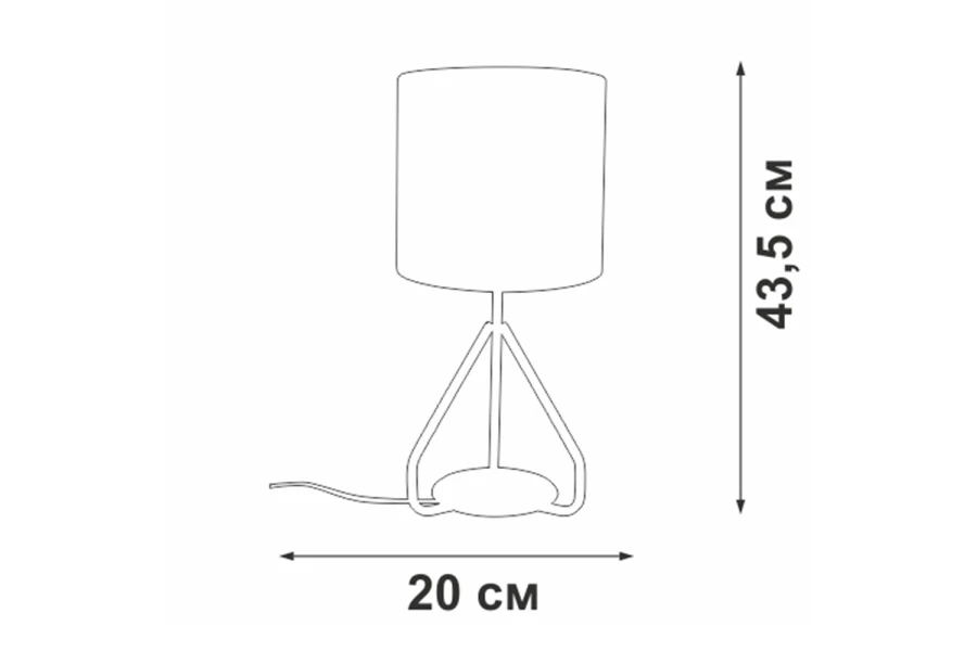 Светильник настольный VITALUCE V2899-0/1L (изображение №5)