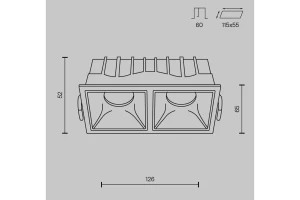 Второе фото. Светильник встраиваемый Downlight Alfa