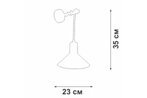 Второе фото. Светильник настенный VITALUCE V4769-0/1A