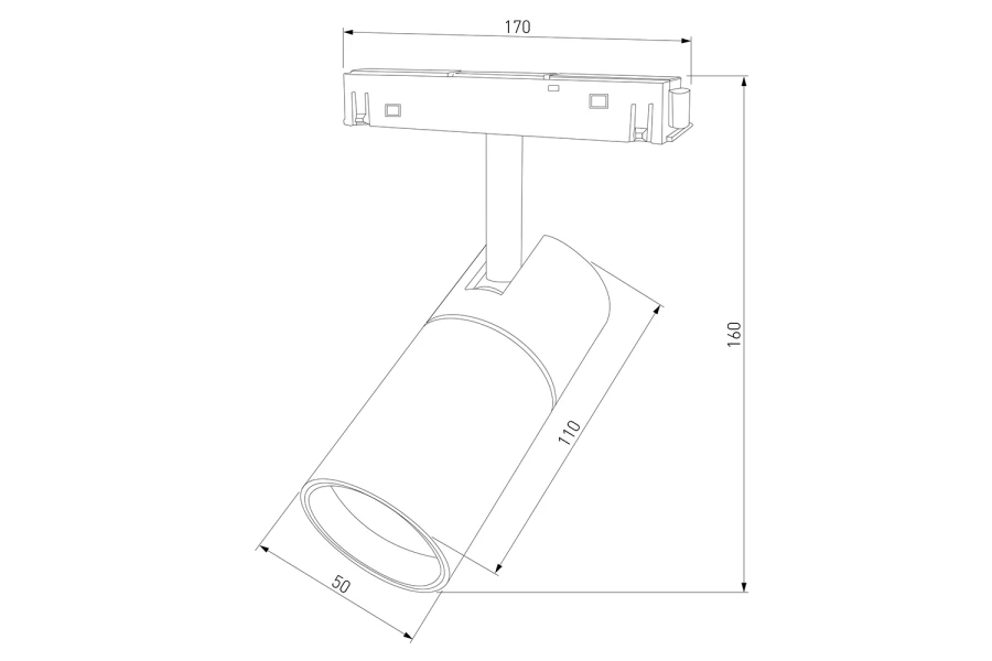 Трековый светильник Slim Magnetic R01 (изображение №23)