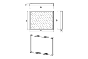 Второе фото. Зеркало с LED-подсветкой Dallas