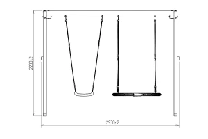 Второе фото. Уличные качели Р911