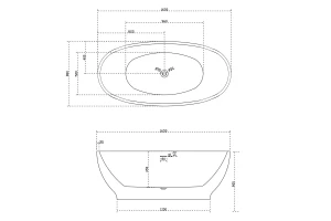 Второе фото. Ванна отдельностоящая AB9207