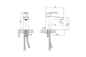 Второе фото. Смеситель для умывальника IDDIS Ray