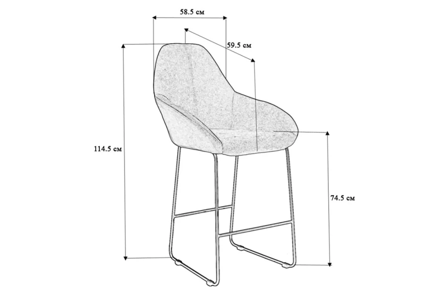 Стул барный Kent (изображение №4)