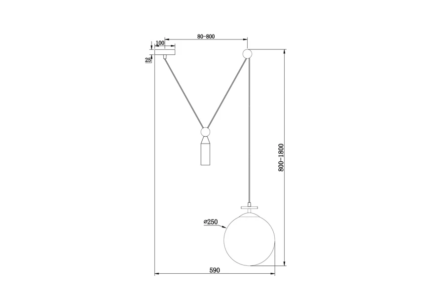 Светильник подвесной FREYA Modern (изображение №4)