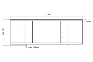 Второе фото. Экран под ванну раздвижной Соната