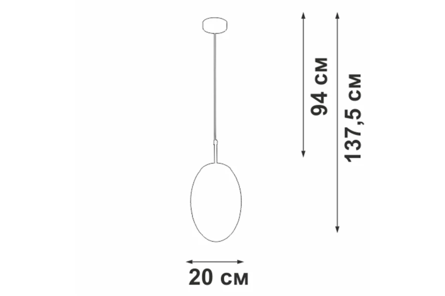 Светильник подвесной VITALUCE V2818-1/1S (изображение №4)