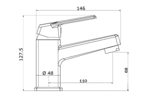 Второе фото. Смеситель для раковины ONELIFE P02-021cr