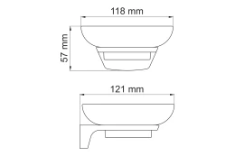 Мыльница WasserKRAFT Glan