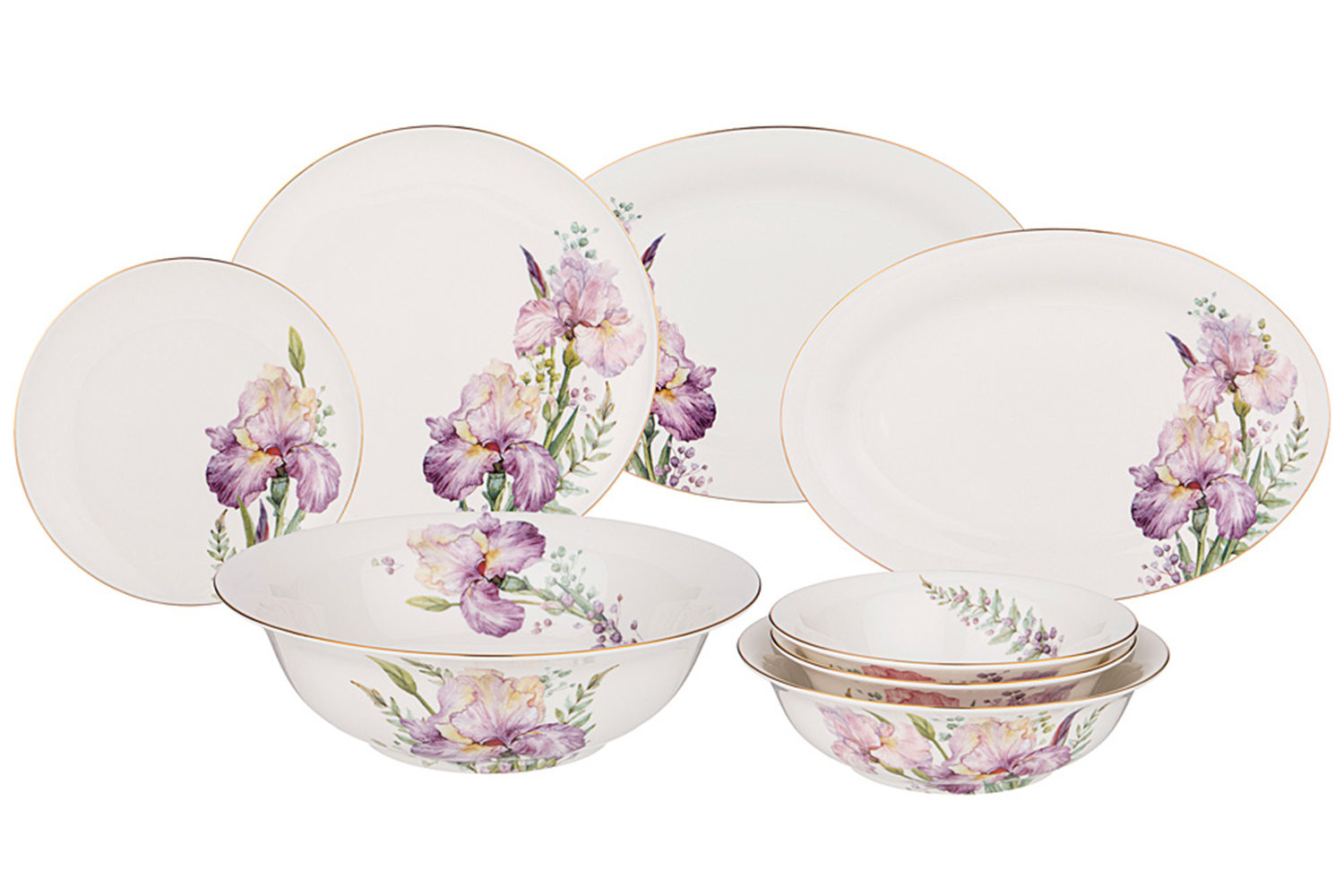 Обеденный сервиз Lefard Irises
