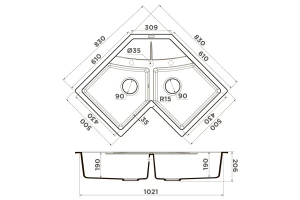 Второе фото. Мойка врезная Sumi