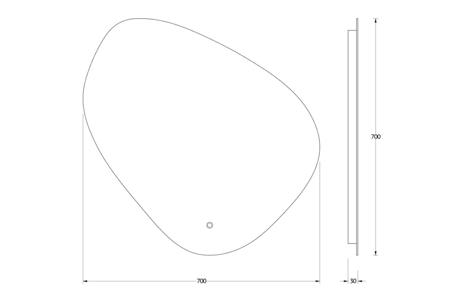 Зеркало настенное с LED-подсветкой EVOFORM Ledshine (изображение №6)