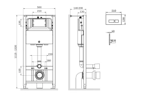 Второе фото. Инсталляция для подвесного унитаза с клавишей AM.PM Pro
