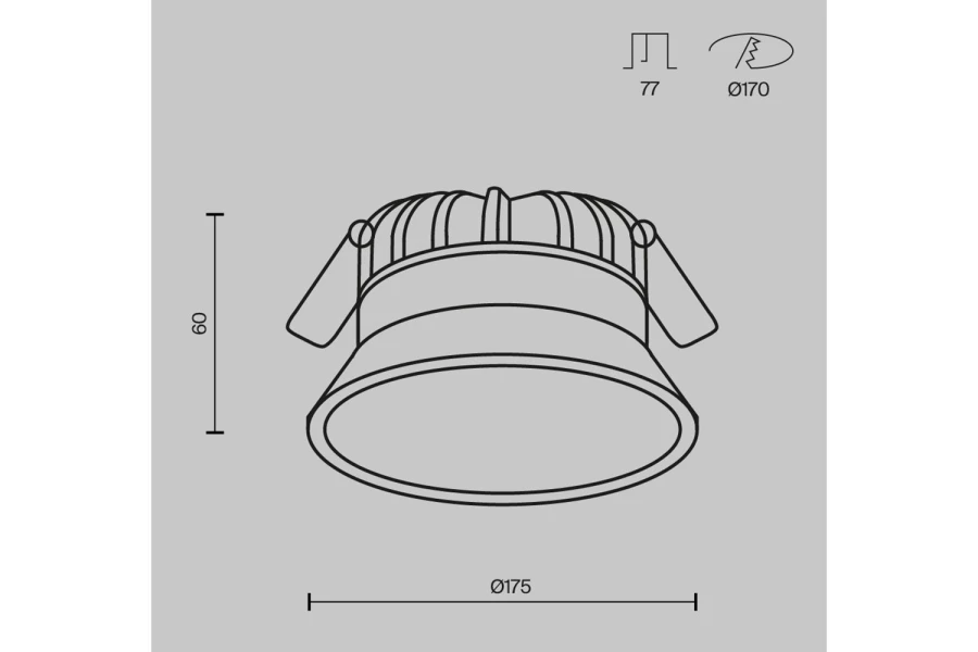 Светильник встраиваемый Downlight Okno (изображение №7)