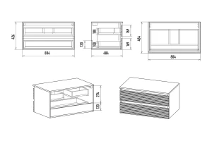 Второе фото. Тумба подвесная Dakota