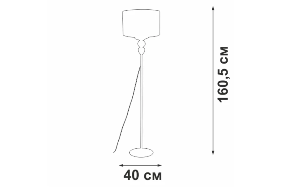 Светильник напольный V2891-0/1P (изображение №5)