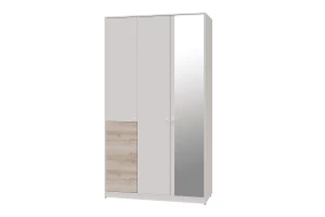 Шкаф для одежды и белья 3-дверный с зеркалом SCANDICA Vendela