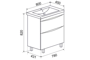 Второе фото. Тумба напольная Дакота