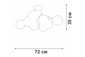 Второе фото. Люстра V3772-8/8PL