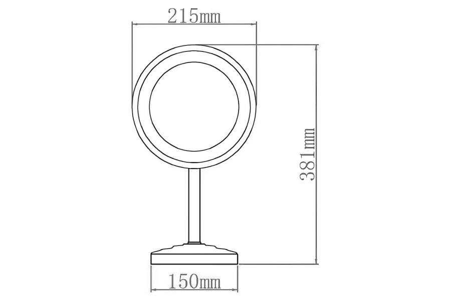 Зеркало косметическое AQUANET 2209D (изображение №4)