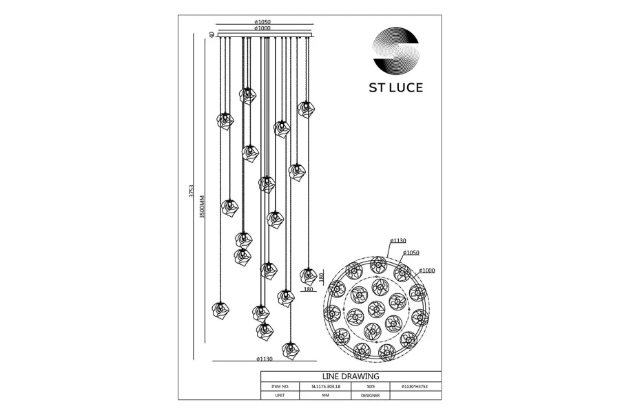 Светильник подвесной Portici (изображение №4)