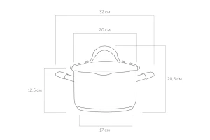 Второе фото. Кастрюля с крышкой NADOBA Nita