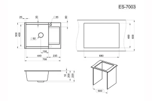Второе фото. Мойка врезная GRANULA Estetica