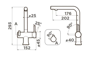 Второе фото. Смеситель OMOIKIRI Hotaru-C-BE