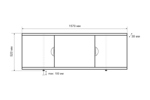 Второе фото. Экран под ванну раздвижной Валенсия