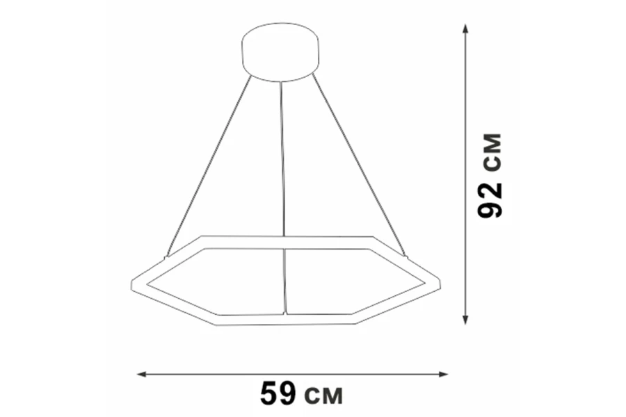 Светильник подвесной VITALUCE V4605 61 см (изображение №2)