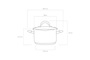 Второе фото. Кастрюля с крышкой NADOBA Nita