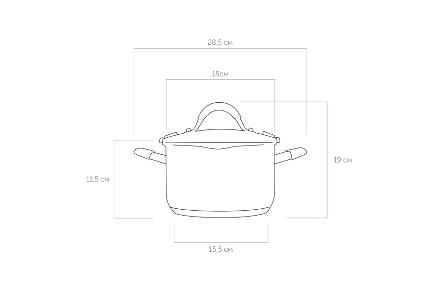 Кастрюля с крышкой NADOBA Nita (изображение №10)