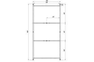 Рама разборная Marka One ПУ 150x75 см